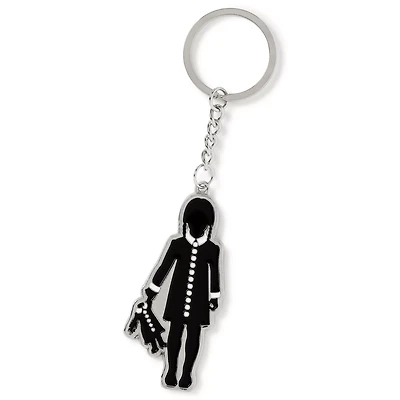 Addams Family Wednesday Silhouette Keychain - The Addams Family