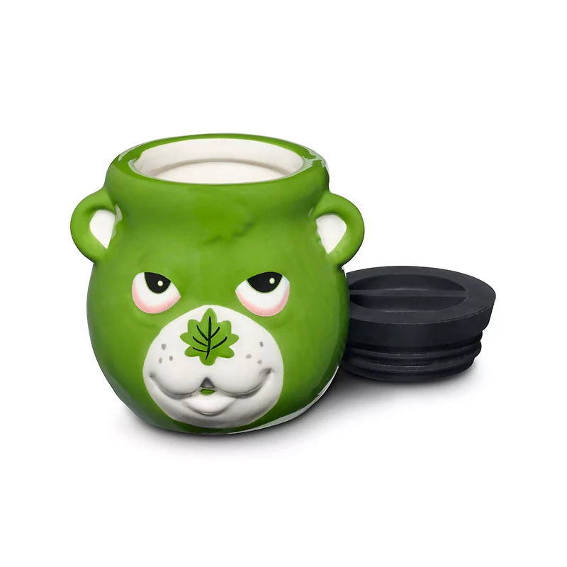 Green Leaf Bear Molded Stash Jar - 5.5 oz.
