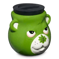 Green Leaf Bear Molded Stash Jar - 5.5 oz.