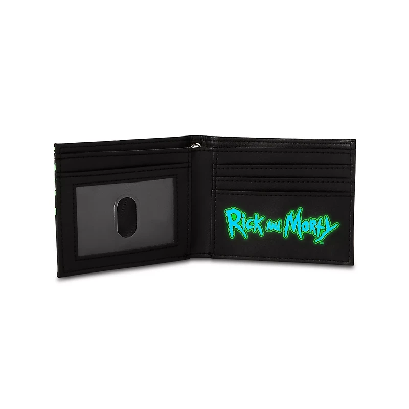 Glow in the Dark Rick and Morty Bifold Wallet