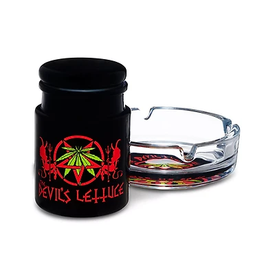 Devil's Lettuce Stash Jar and Ashtray