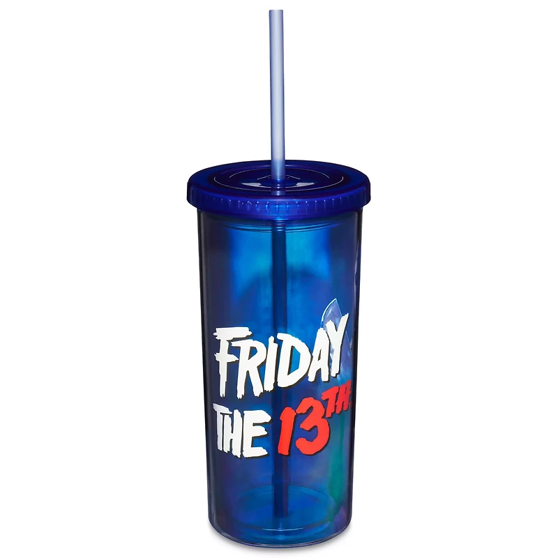 Jason Voorhees Iridescent Cup with Straw - Friday the 13th