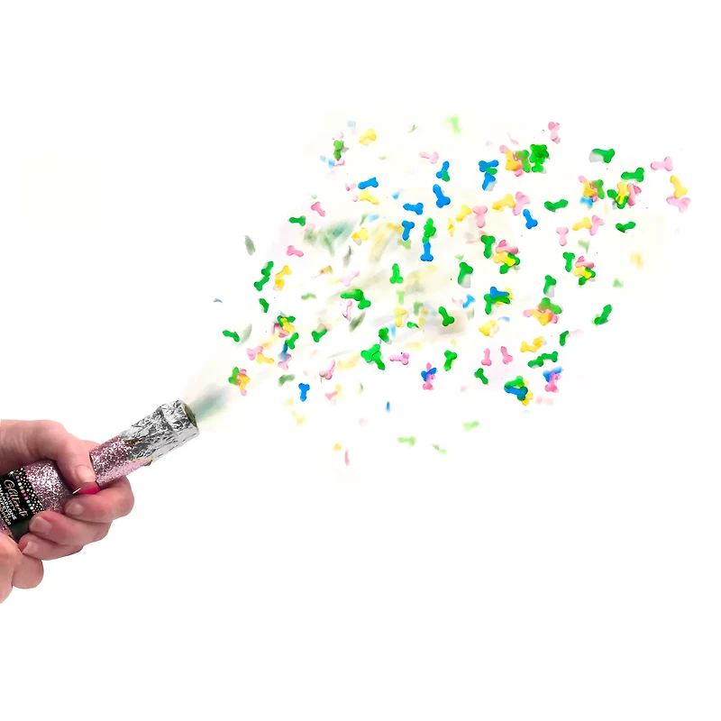 Champagne Confetti Party Poppers - 3 Pack