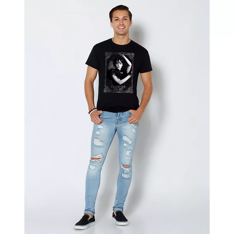 Blackest Heart T Shirt- Wednesday