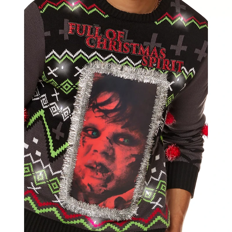Light-Up Full of Christmas Spirit Sweater - The Exorcist