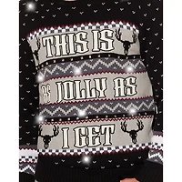 This Is as Jolly I Get Light-Up Christmas Sweater