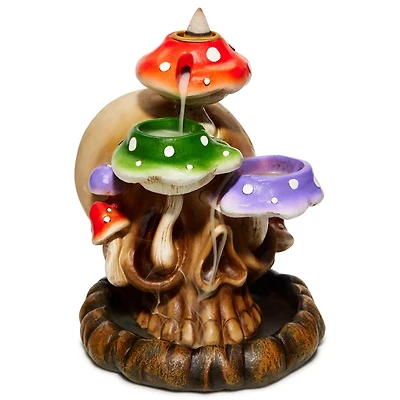 Mushroom Skull Backflow Incense Burner