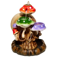Mushroom Skull Backflow Incense Burner