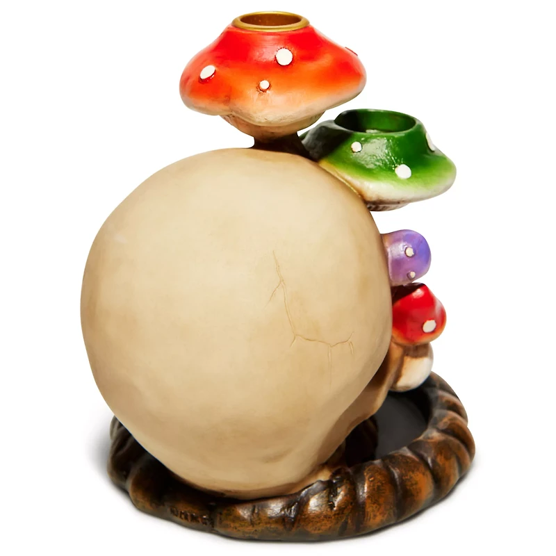 Mushroom Skull Backflow Incense Burner