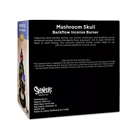 Mushroom Skull Backflow Incense Burner