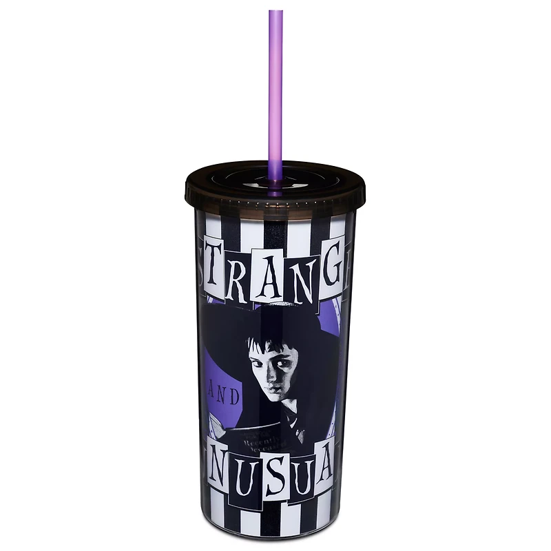 Strange and Unusual Cup with Straw - Beetlejuice