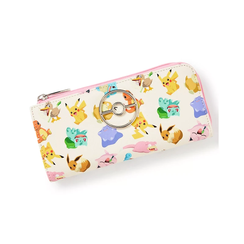Pokémon Characters Badge Zip Wallet