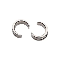 Silver-Tone Saddle Plugs