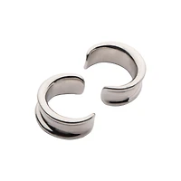 Silver-Tone Saddle Plugs