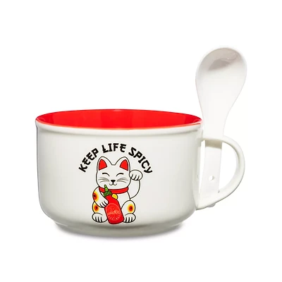 Keep Life Spicy Bowl with Spoon - Sriracha