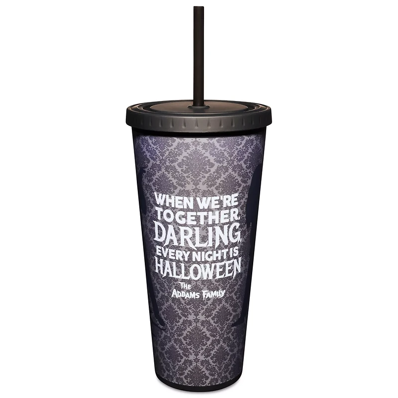 Morticia and Gomez Cup with Straw 24 oz. - The Addams Family