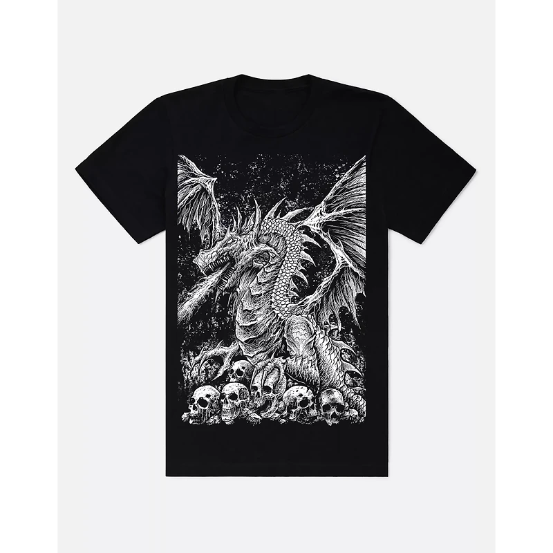 Dragon with Skulls T Shirt - VampireFreaks