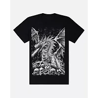 Dragon with Skulls T Shirt - VampireFreaks