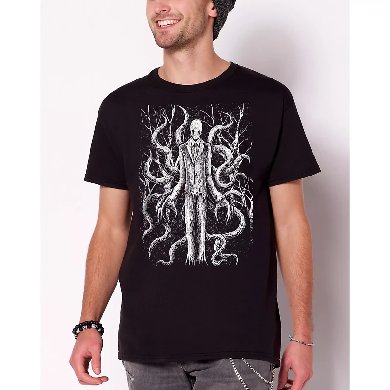 Black Slender Man T Shirt