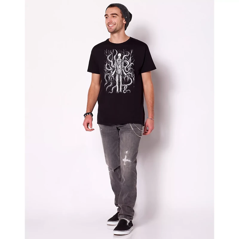 Black Slender Man T Shirt