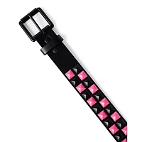 Black and Pink Studded Belt