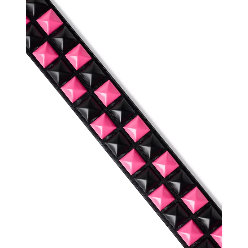 Black and Pink Studded Belt