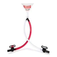 Hello My Name is Drunk Double Beer Bong