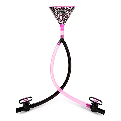 Pink Leopard Print Beer Bong