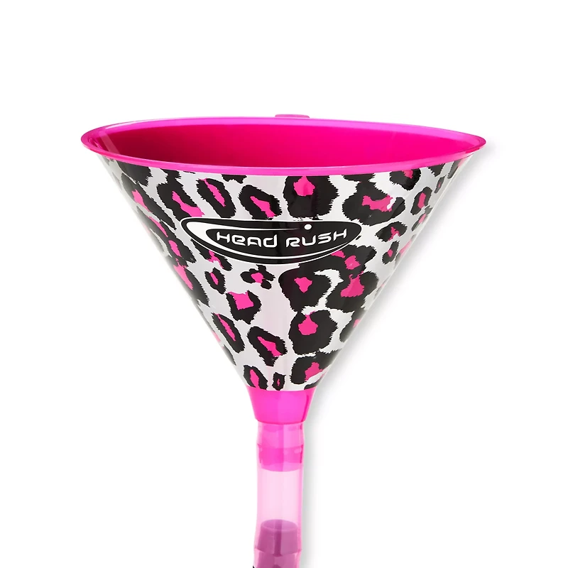 Pink Leopard Print Beer Bong