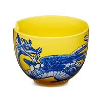 Yellow Dragon Bowl with Chopsticks