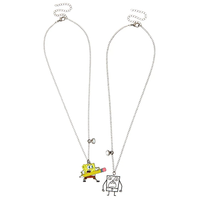 Multi-Pack SpongeBob SquarePants and DoodleBob Magnetic Bestie Necklaces - 2 Pack