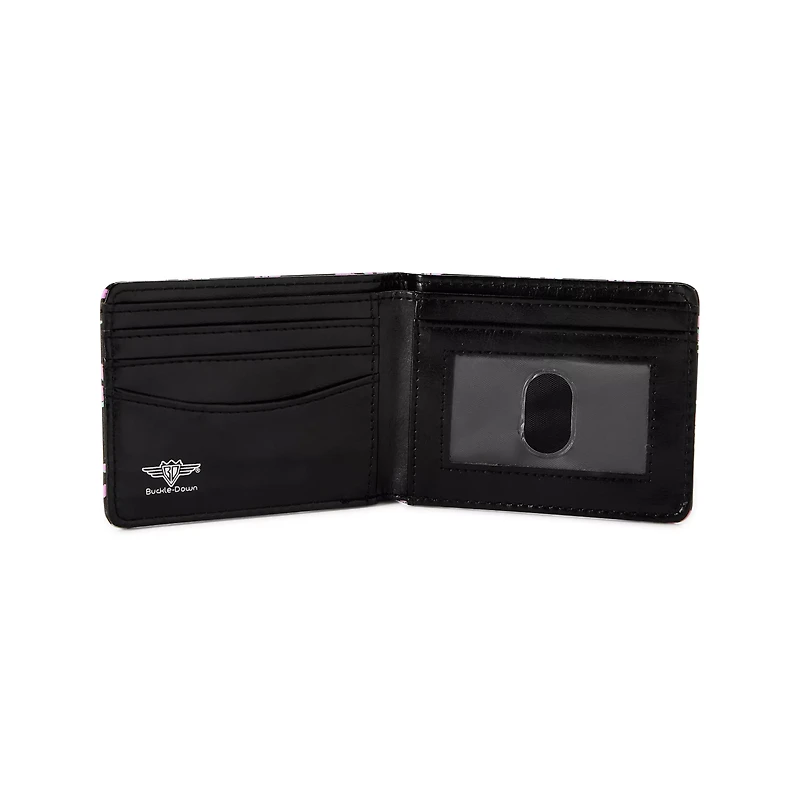 Buckle-Down Pink and Green Weed Leaf Bifold Wallet