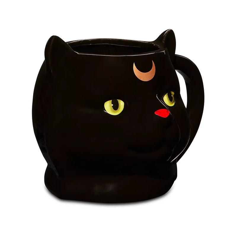 Wicca Black Cat Molded Coffee Mug - 20 oz.