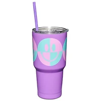 Smile Block Travel Tumbler with Straw - 30 oz.
