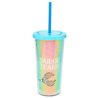 Skeleton Mermaid Cup with Straw - 20 oz.