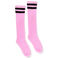 Pink and Black Knee High Socks