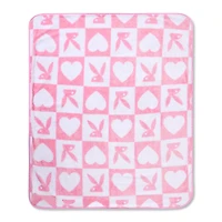 Playboy Bunny Heart Fleece Blanket