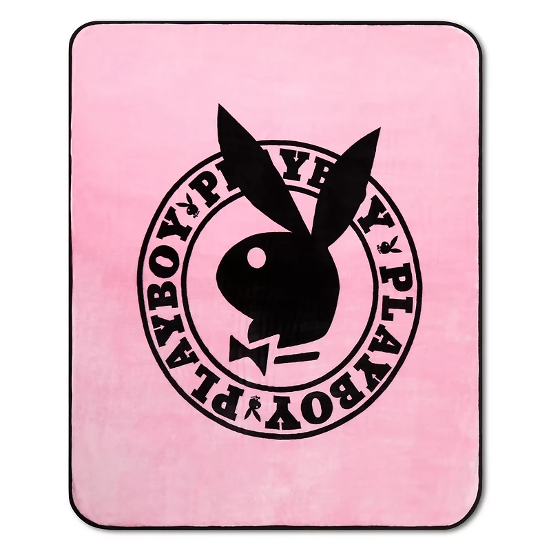 Playboy Circle Logo Fleece Blanket