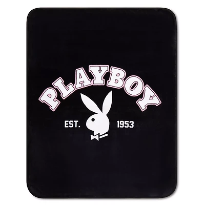 Pink Playboy Plaid Fleece Blanket
