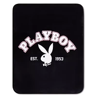 Pink Playboy Plaid Fleece Blanket