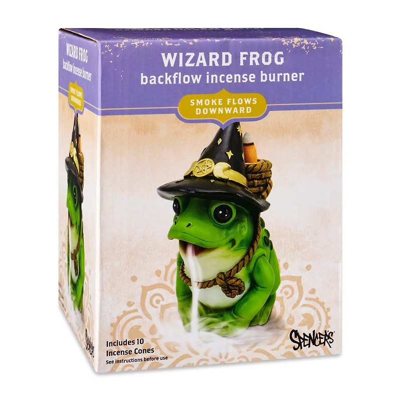 Wizard Frog Backflow Incense Burner