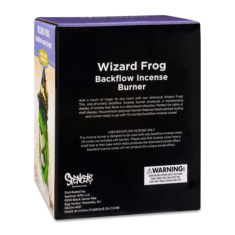 Wizard Frog Backflow Incense Burner