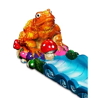 Mushroom Frog Flat Incense Burner