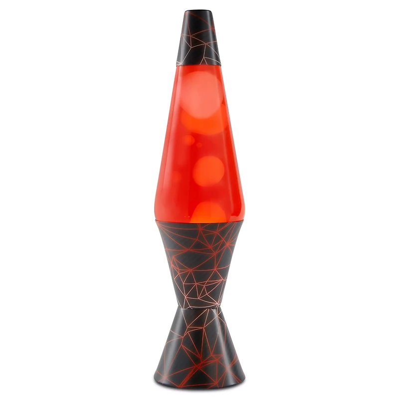 17 Inch Black and Red Tech Lava Lamp