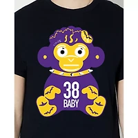 Purple and Yellow NBA Monkey T Shirt - YoungBoy
