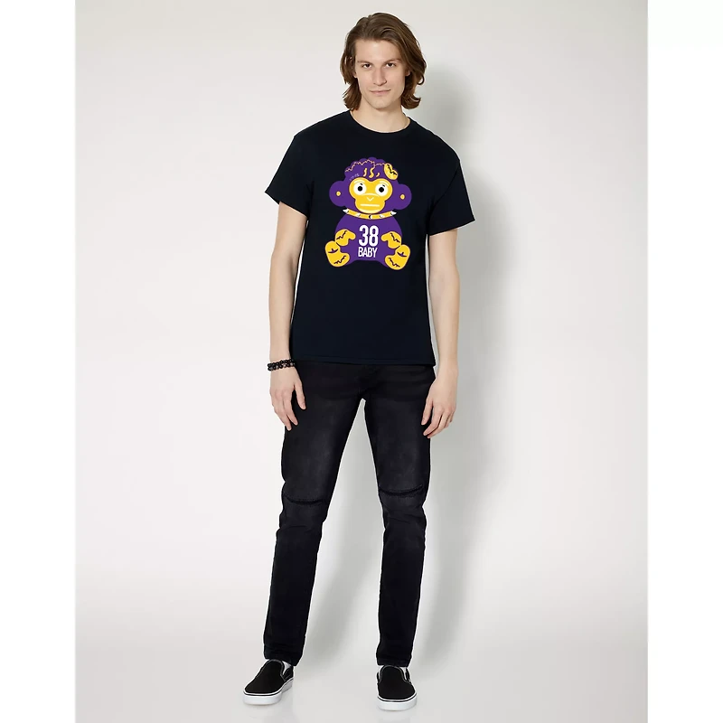 Purple and Yellow NBA Monkey T Shirt - YoungBoy