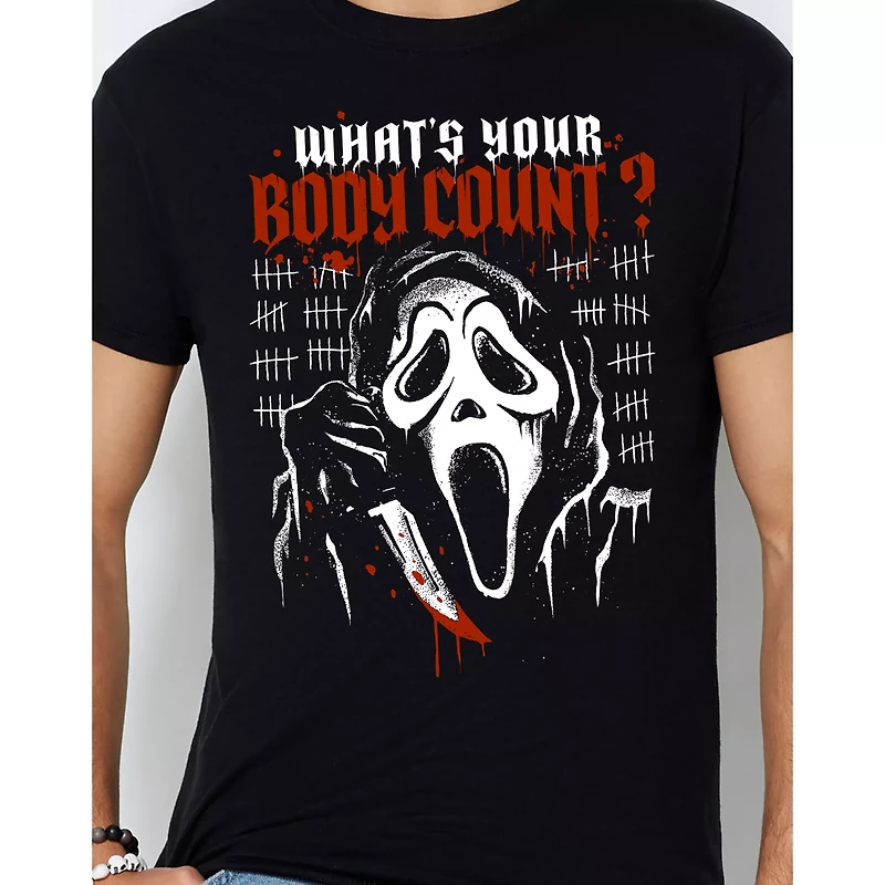 Ghost Face What's Your Body Count T Shirt