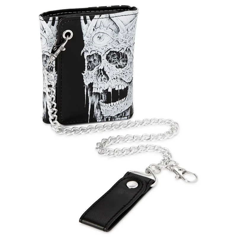 Third Eye Skull Chain Wallet - Sawblade666