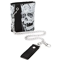 Third Eye Skull Chain Wallet - Sawblade666