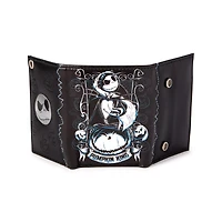 Jack Skellington Badge Chain Bifold Wallet - The Nightmare Before Christmas